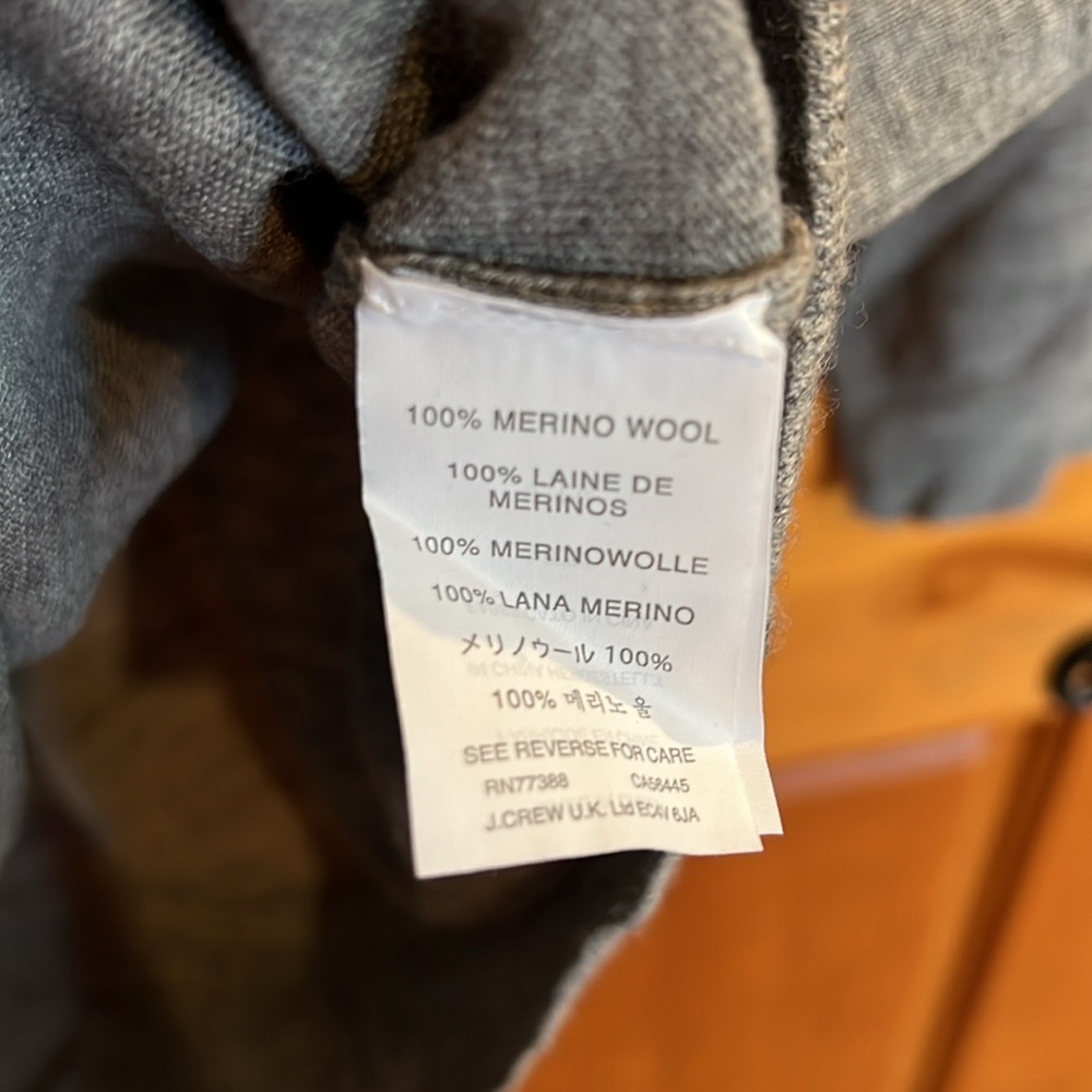 J Crew Merino Wool Long Sleeve Top - Picture 3 of 5